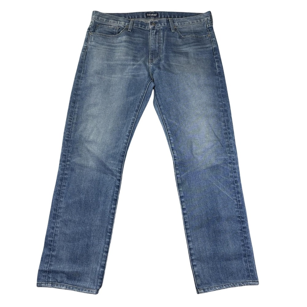 SMN The Finn Tapered Slim Jeans Mens 36x30 Blue Med Wash Stretch Denim